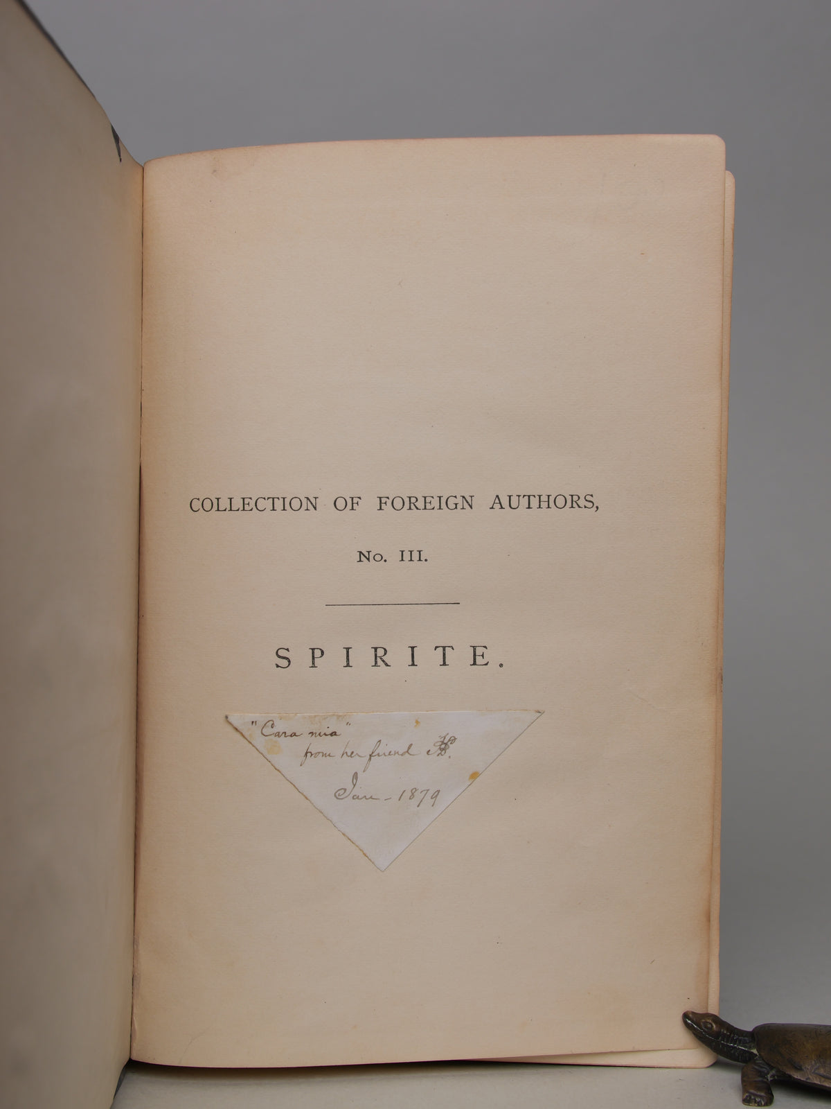 Spirite: Collection of Foreign Authors No. III
