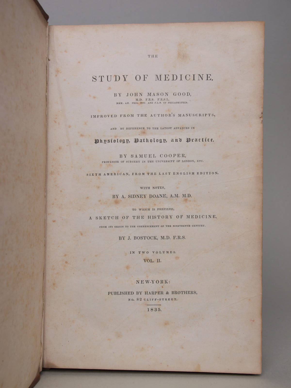 The Study of Medicine